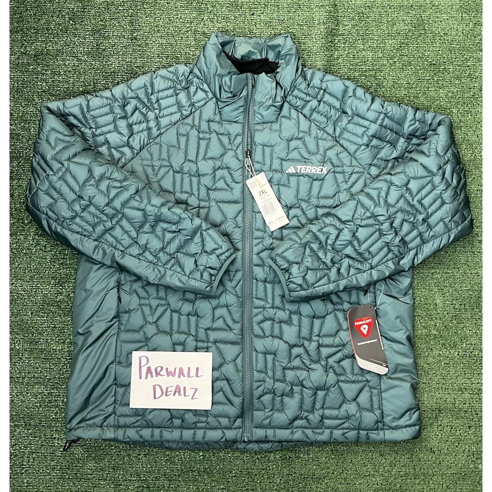 Adidas Terrex Xperior PrimaLoft Teal Insulated Down Fill Jacket Men's 2XL JL9751